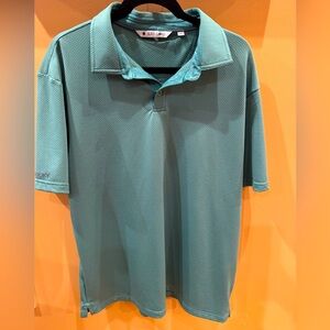 Black Clover Men's Teal Short Sleeve Polo Shirt Size XL